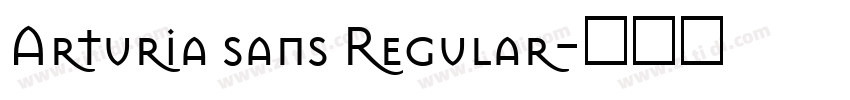 Arturia sans Regular字体转换